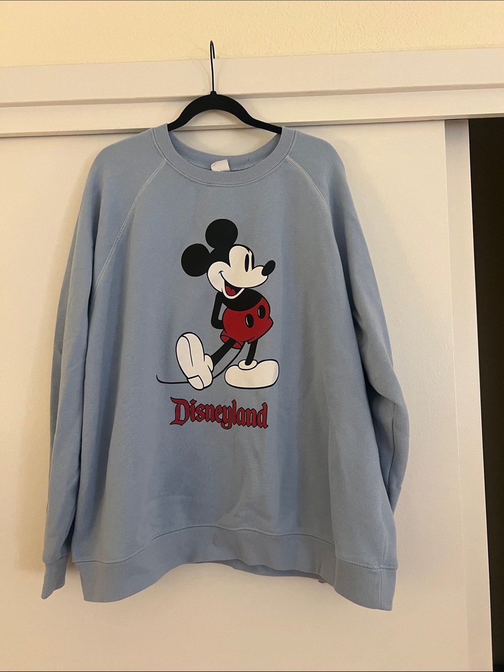 Disneyland Light Blue Mickey Mouse Disneyland Crewneck Sweatshirt
